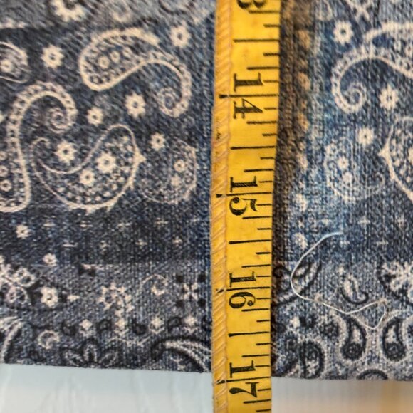 Rare Johnny Was Workshop Bag Sasson Denim Exterior Paisley Bag - Picture 10 of 12